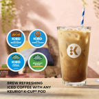 Keurig Single-Serve K-Cup Pod Coffee Maker, White - K-Iced Essentials