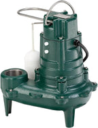 Waste-Mate Automatic Heavy-Duty Submersible Sewage Pump, 1/2 HP - 267-0001