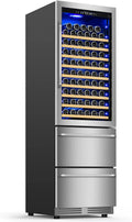 24 Inch Dual Drawer Outdoor Beverage Refrigerator, Stainless Steel - Weather-Proof
