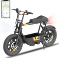 Gyrocopters Electric Scooter 470W, 16 x 3-Inch Tires, Black, 32 km/h, 28 km Range - Vortex