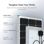 Renogy 100 Watt 12 Volt Monocrystalline Solar Panel - RNG-100D-SS