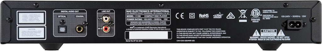 Nad CD Player - 24-bit/192kHz DAC, CD-R/CD-RW Compatible