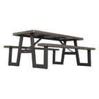 Lifetime 6-Foot W-Frame Folding Picnic Table, Brown - 60233