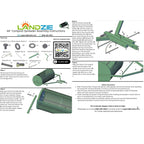 Landzie 24-Inch Walk-Behind Compost Spreader With Metal Mesh Basket