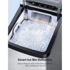 TAOTRONIC Countertop Nugget Ice Maker, 26lb Per Day, 3.3lb Ice Bin