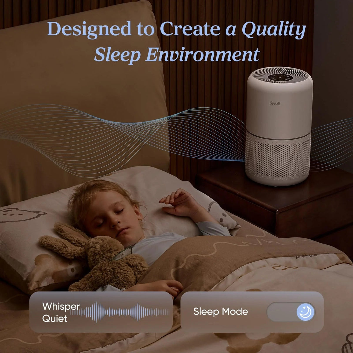 Compact Air Purifiers For Home, 2 Pack - 143 CFM CADR