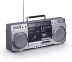 Retro-Style Portable CD Player Boombox With Bluetooth 5.0, FM/AM Radio, USB/SD/AUX, 40W - AI7012