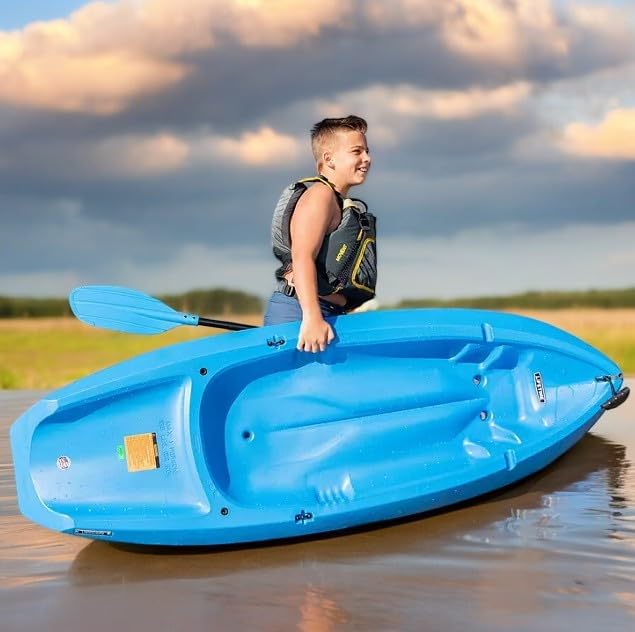 Generic Wave 6' Youth Kayak With Paddle - 6' Youth Wave Kayak