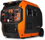 WEN Dual Fuel RV-Ready Portable Inverter Generator, 6800W, Orange - DF680iX