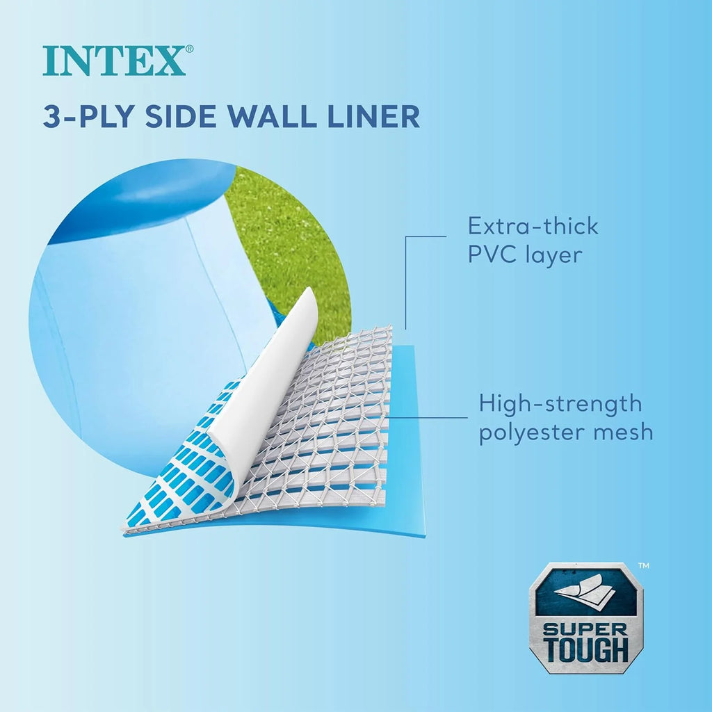 INTEX Easy Set Inflatable Swimming Pool Set, 15ft x 48in, 3,736 Gallons - 28167EH