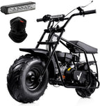 FRP Gas Powered Mini Dirt Bike 99 CC 4 Stroke 3HP Black - GMB100-BLACK-1