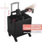 4 In 1 Professional Makeup Train Case - Black