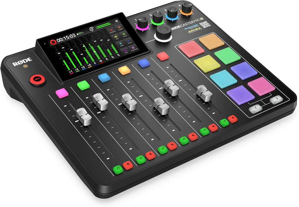 RODE RODECaster Pro II Audio Production Console, Black - RCP II (2nd Gen)