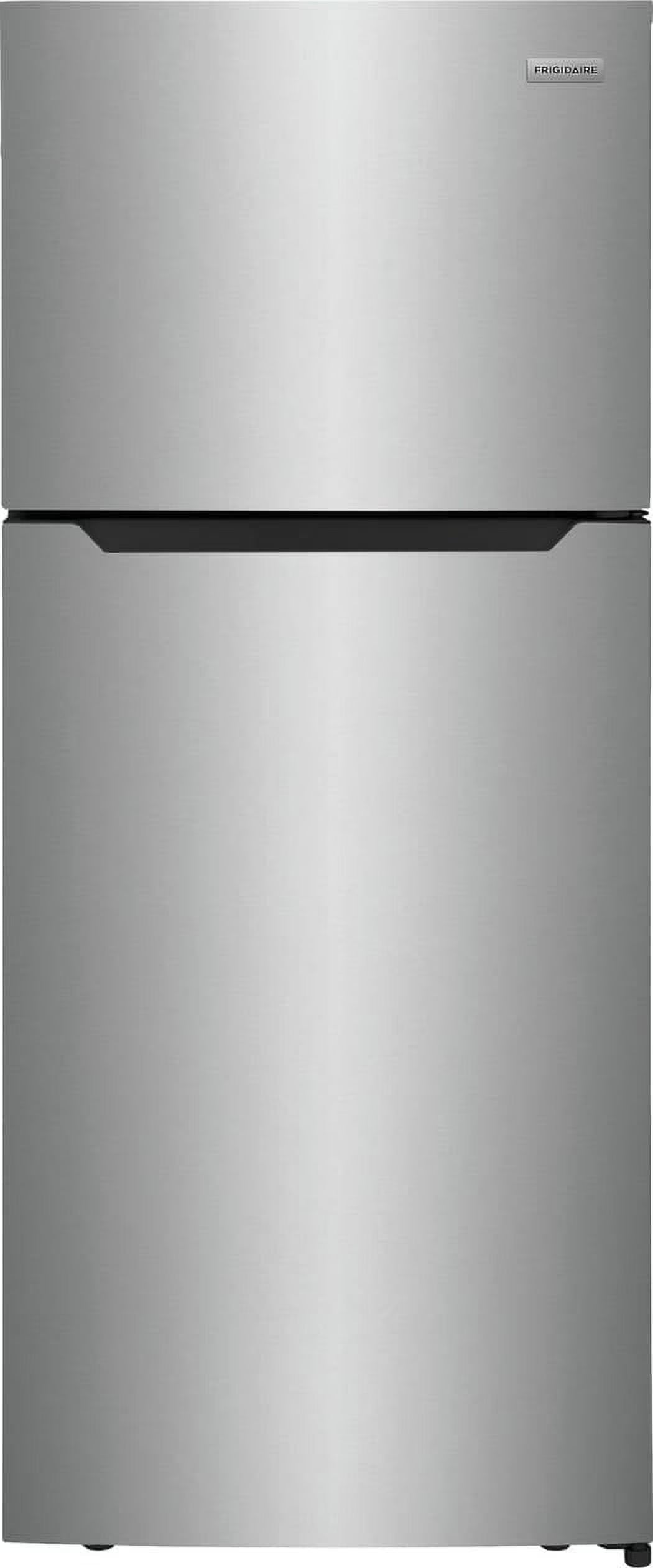 Frigidaire Top-Freezer Refrigerator, 17.6 Cu. Ft., Brushed Steel