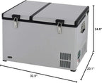 Whynter 65 Quart Portable Refrigerator/Freezer, Gray - FM-65G