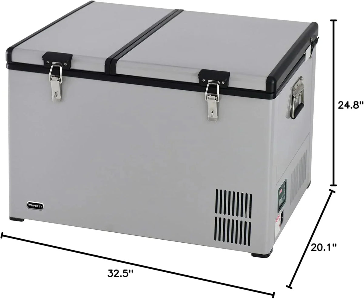 Whynter 65 Quart Portable Refrigerator/Freezer, Gray - FM-65G