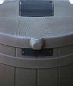 Good Ideas Rain Barrel 50 Gallon Faux Wood Plastic - Rain Wizard 50
