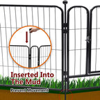 PawGiant Heavy Duty Metal Dog Playpen, 16 Panels, 32in Height - Portable Fence