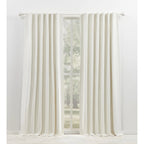 Blackout Single Window Curtain Panel, Back Tab And Rod Pocket, 100% Cotton