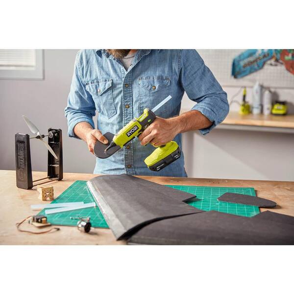 RYOBI ONE+ 18V Cordless 2-Tool Combo Kit With Rotary Tool Station, Glue Gun, 2.0 Ah Battery And Charger - PCL480 P307