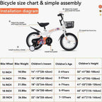 Baprem Girls' Bicycle, 18 Inch, Pink - Single Speed