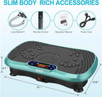 AXV Vibration Plate Fitness Platform, Gray, 2 Resistance Bands - Slim-Gray