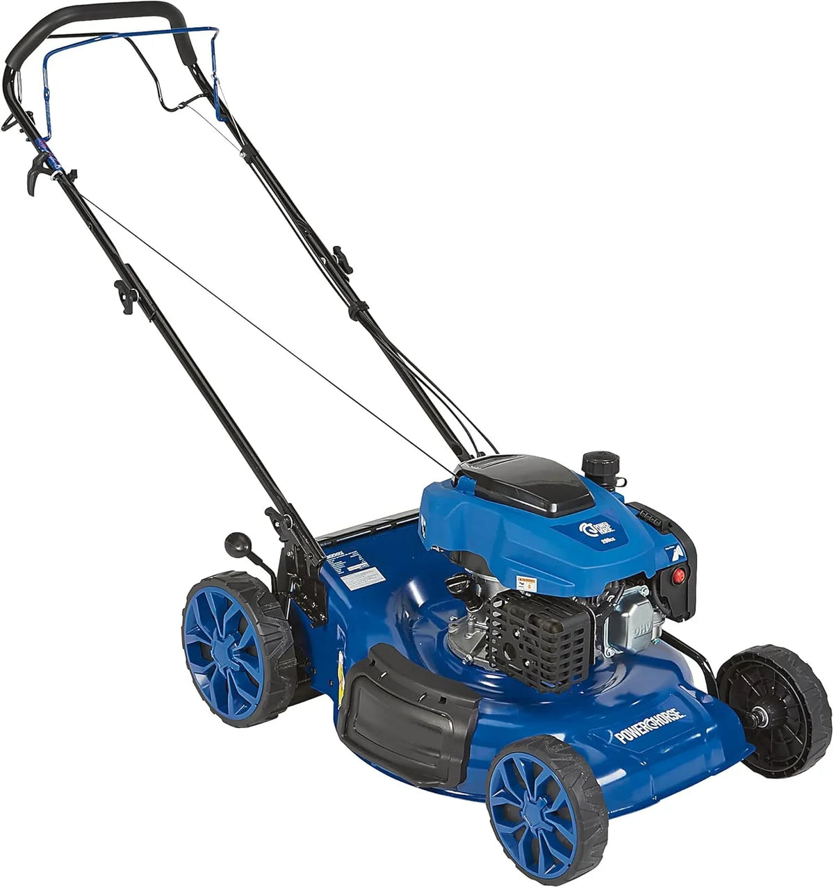 Powerhorse 21-Inch 3-In-1 Self-Propelled Gas Lawn Mower, 200cc 4-Stroke OHV Engine - DM53S-N-D200