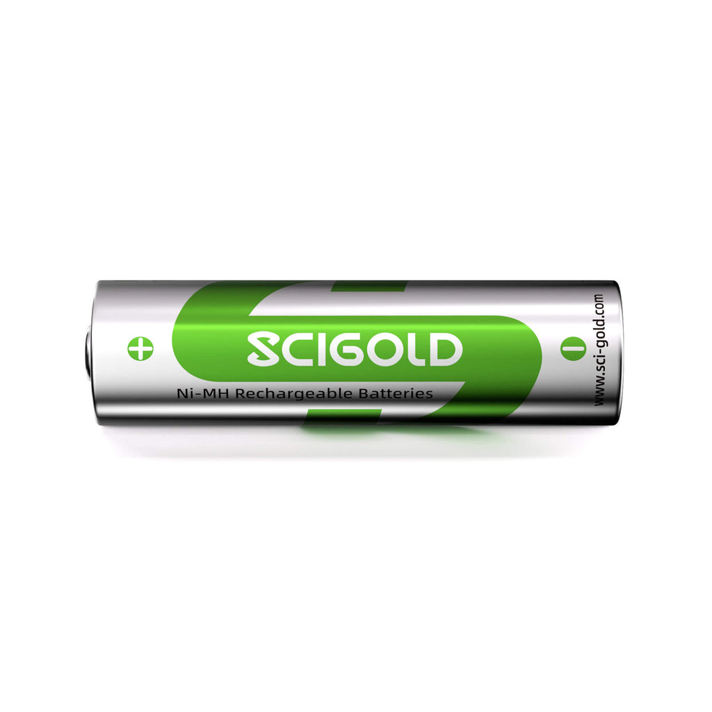 Scigold Ni-MH AA Rechargeable Batteries, 1.2V, 3120mWh, 4 Pack