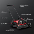 PowerSmart 21 in Gas Push Lawn Mower With 125cc Briggs And Stratton E300 Engine - 2-in-1