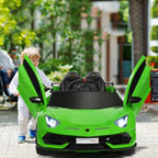Licensed Lamborghini SVJ Kids Ride-On Car, 12V Battery Powered - Red, White, Black, Green Or Pink