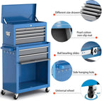 AIRAJ 8-Drawer Rolling Tool Chest With Wheels, Cold-Rolled Steel, 550 lbs Capacity