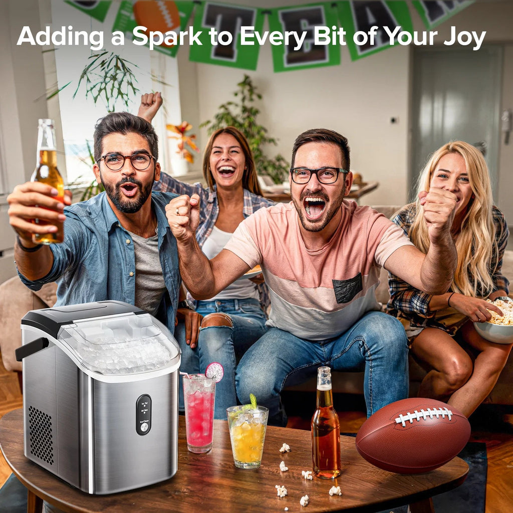 Auseo Countertop Nugget Ice Maker, 35 Lbs Each Day