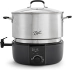 Electric Water Bath Canner, 21-Quart - Automatic Home Canning Appliance