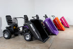Rat Barrow Ride-On Wheelbarrow, Black, 150 Ltrs, 200kg Capacity, 98cm Wide, 2.3m Long