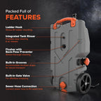 Camco Rhino 36-Gallon Portable RV Tote Tank With 2 Wheels - 39006