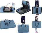 EliteField 3-Door Folding Soft Dog Crate With Carrying Bag - 36in L x 24in W x 28in H