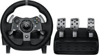 Driving Force Racing Wheel And Pedals With Force Feedback, Leather Cover, Black - G920