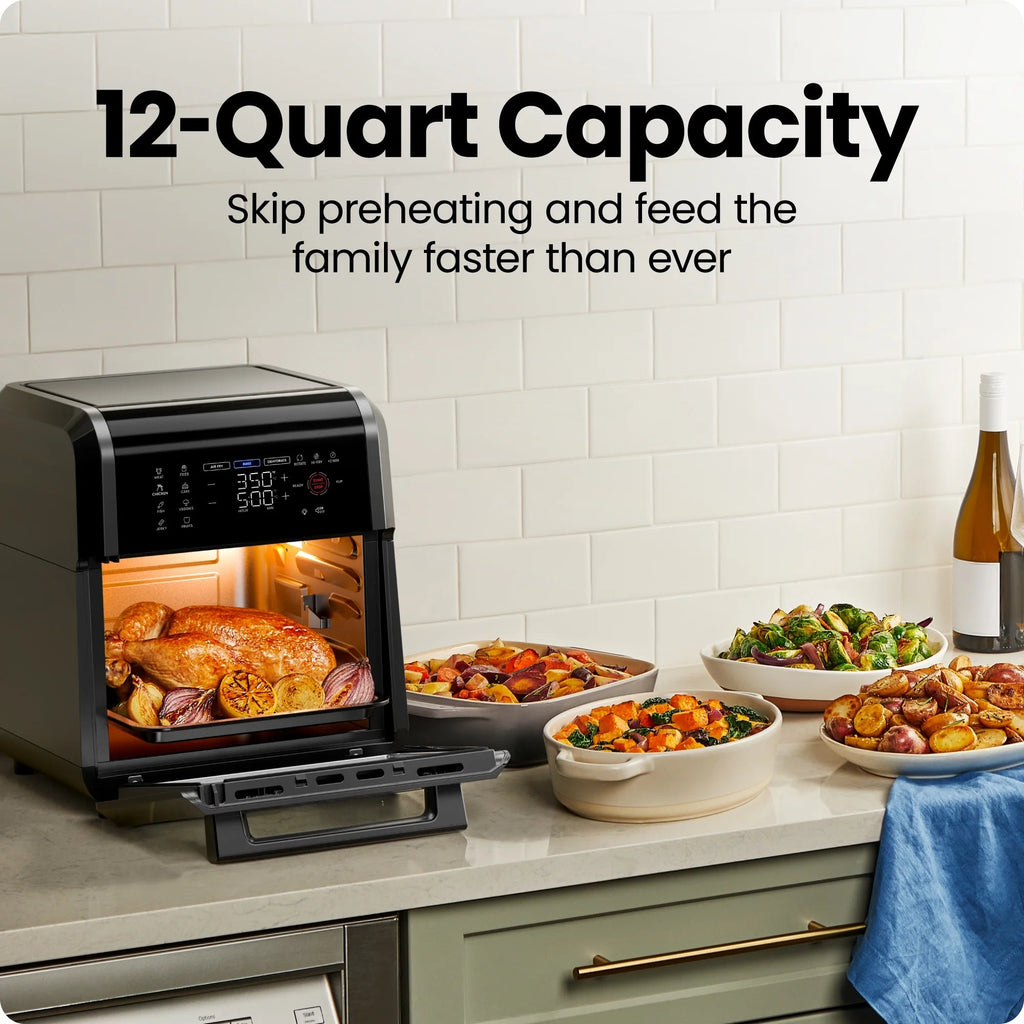 Chefman Digital Air Fryer With Rotisserie, 10 Qt, 17 Presets - CRJ38-10-RDO-V2