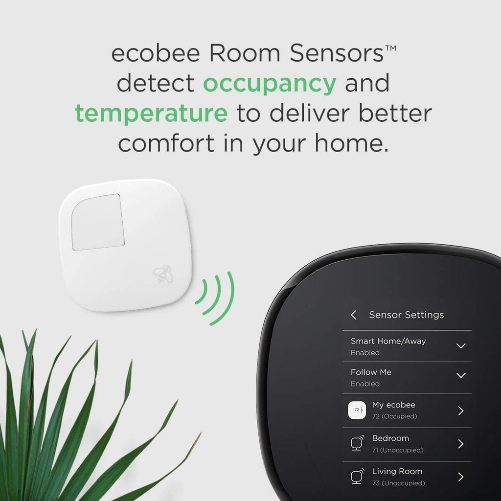 ecobee Smart Thermostat With Built-In Alexa And Room Sensor