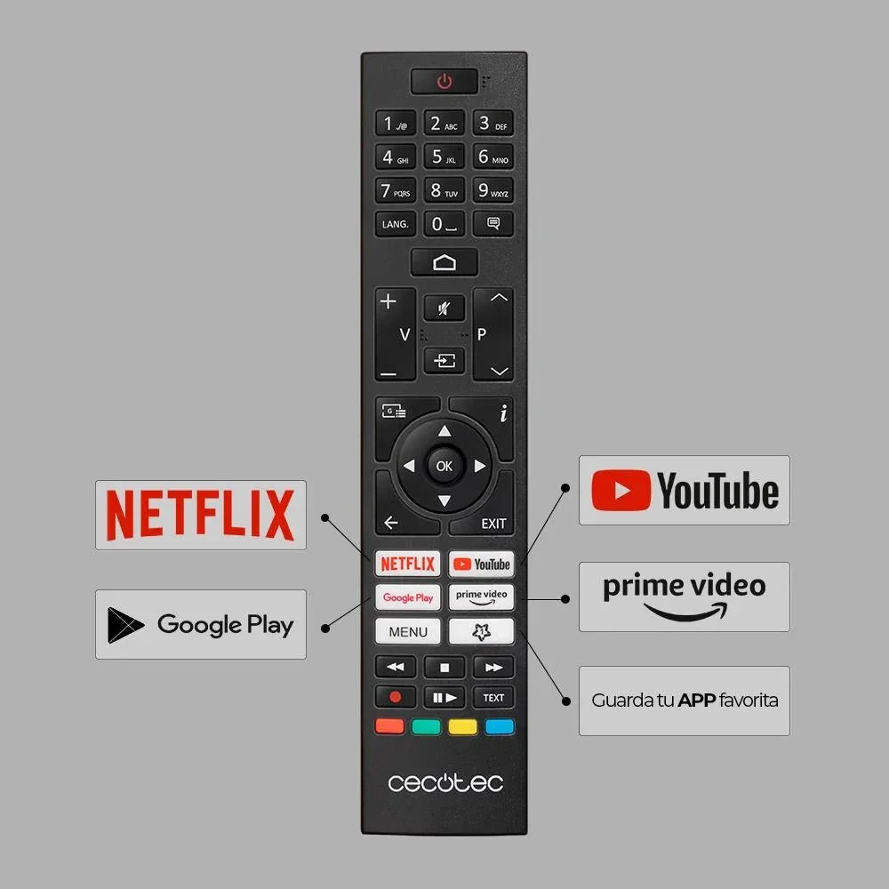 Cecotec LED Television 43 inch 4K UHD Android TV - ALU10043S