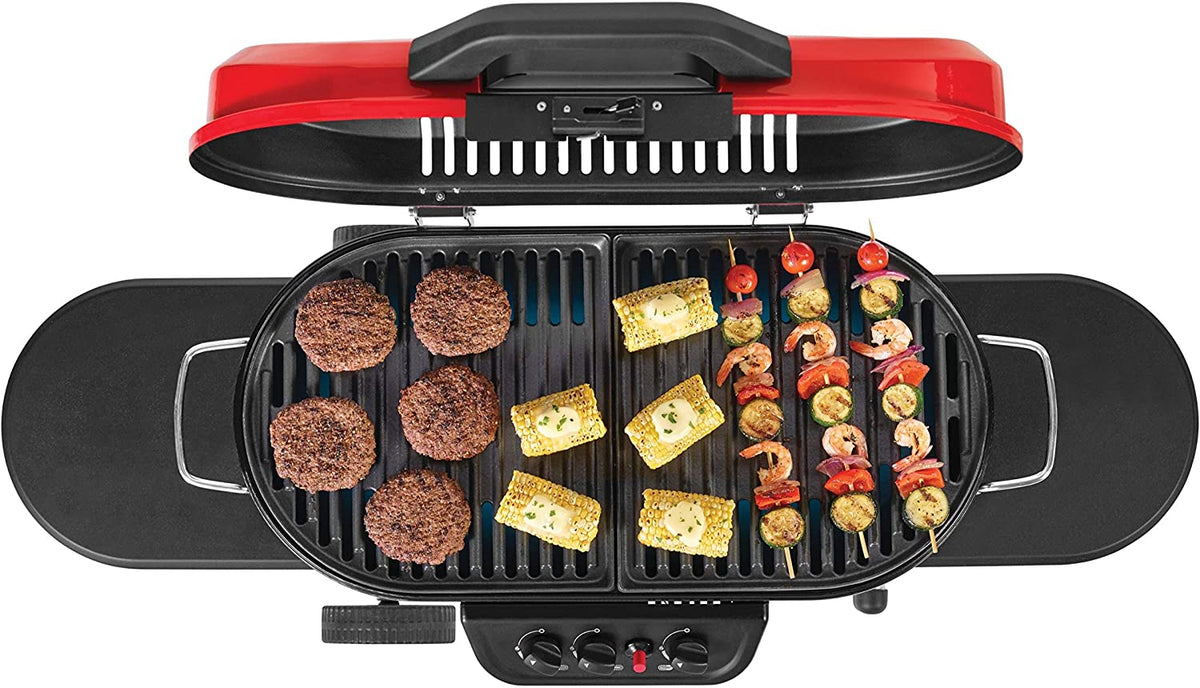 Portable Stand-Up Propane Grill, Black, 3 Burners - 285