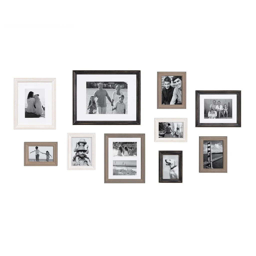 10-Piece Wood Gallery Wall Picture Frame Set - 11 x 14 in