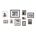 10-Piece Wood Gallery Wall Picture Frame Set - 11 x 14 in