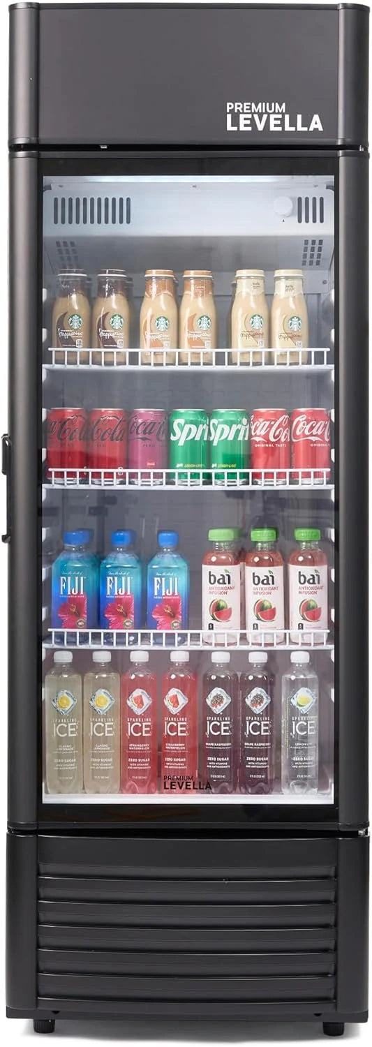 12.5 cu ft Glass Door Display Refrigerator With Customizable Lightbox - PRF125DX