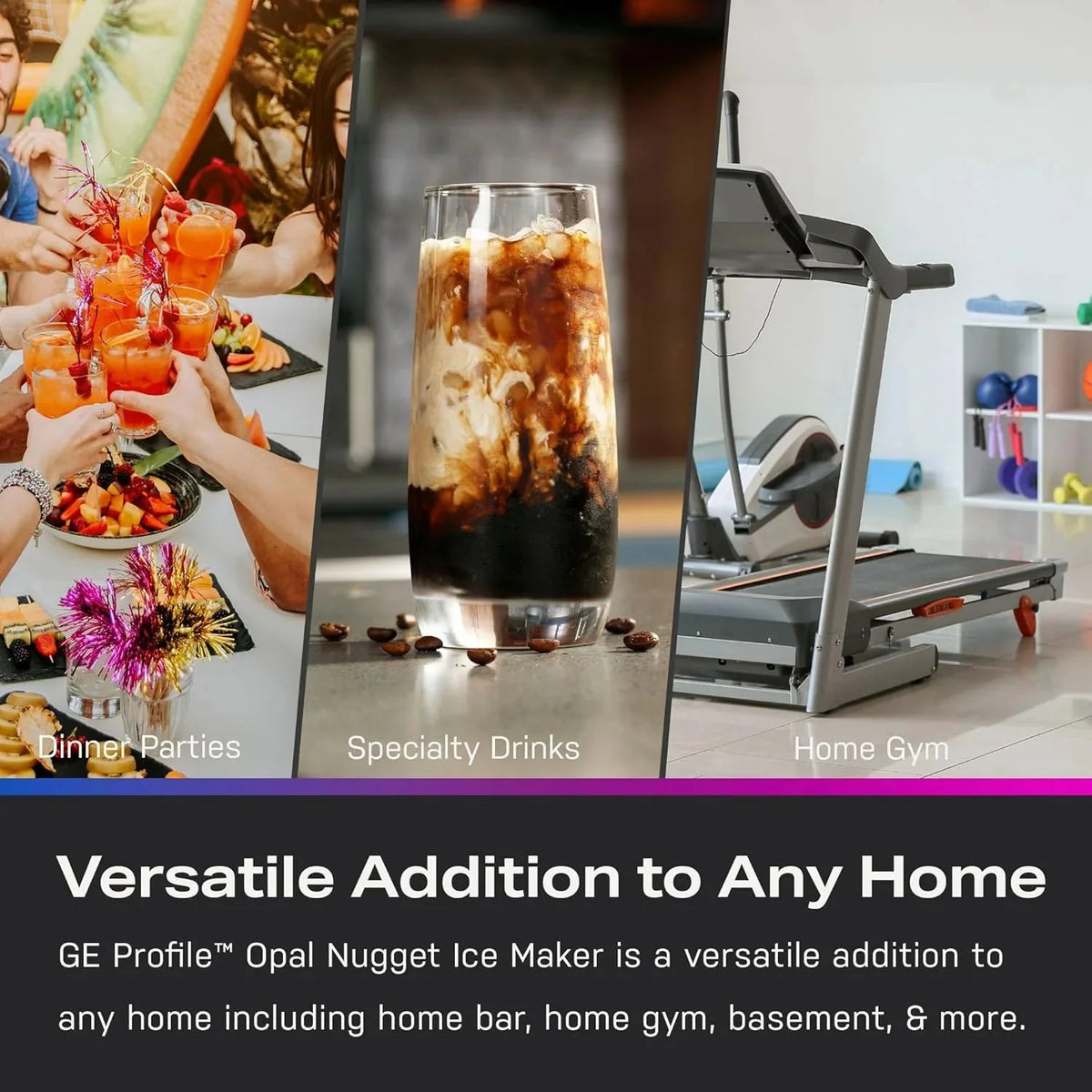 GE Profile Opal 2.0 Countertop Nugget Ice Maker With 0.75 Gallon Tank, 38 lbs/24 Hours, Stainless Steel