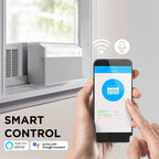 Midea U-Shaped Inverter Window Air Conditioner, 12,000 BTU, White - MAW12V1QWT-cr Renewed