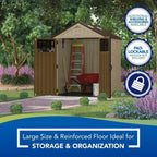 Suncast Resin Storage Shed 6 ft. 3 in. W x 5 ft. 6 in. D - BMS6510D