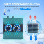 Ice Bath Water Chiller For Cold Plunge Tubs, 1/3 HP, 66 Gallons, 110V - Black
