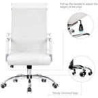 Ergonomic High-Back Office Chair With PU Leather Upholstery And 360-Degree Swivel