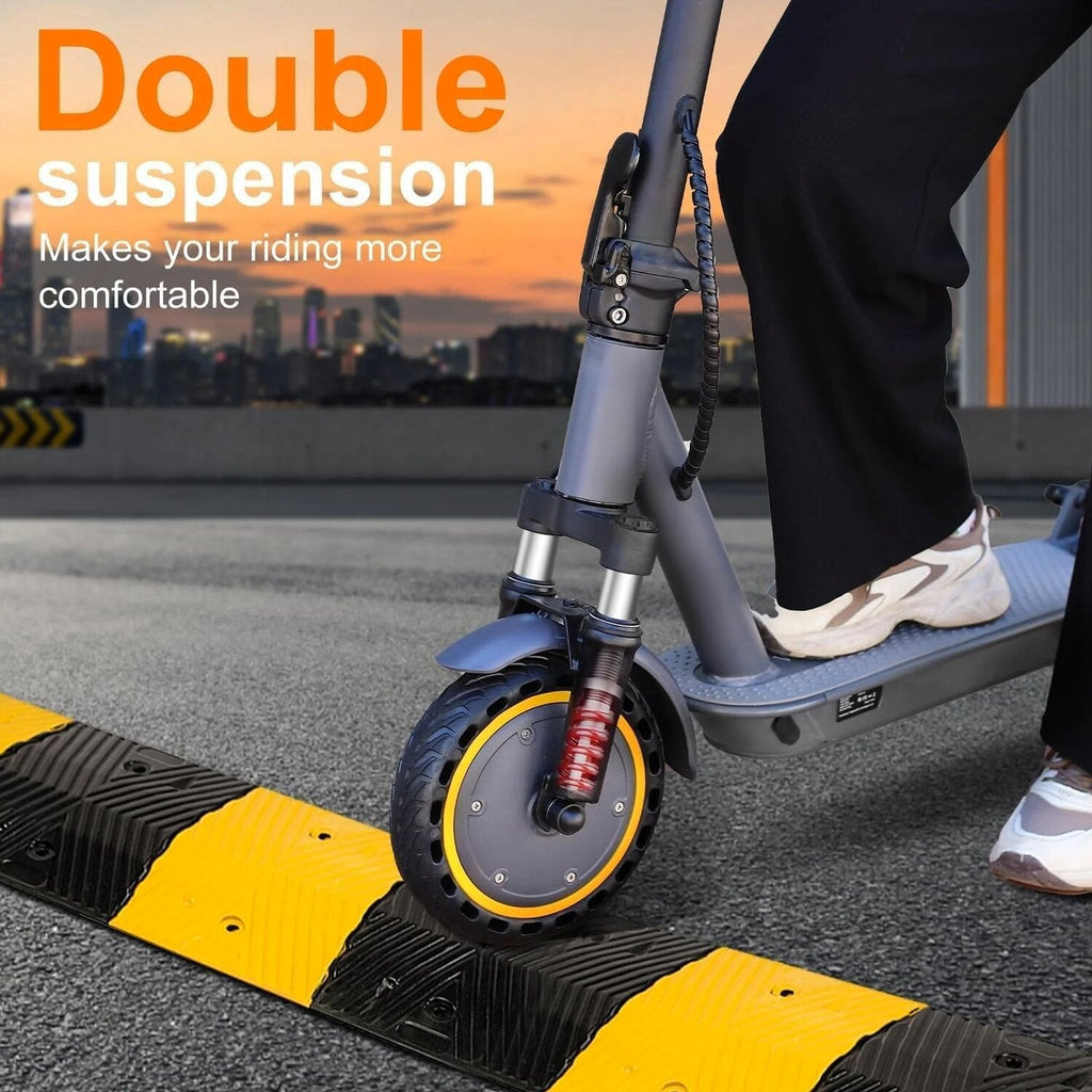 Electric Scooter 10 Inch Solid Tires, 500W, Dual Suspension